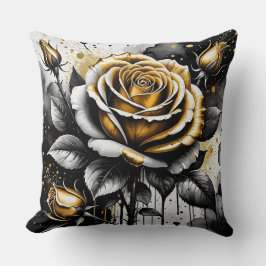 Almofada Abstrato Rosa ouro