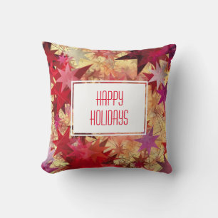 Almofada Abstrato Rustic Stars FELIZES HOLIDAYS