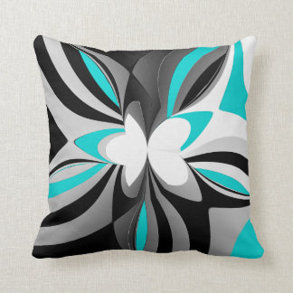 Almofada abstrato selvagem do aqua