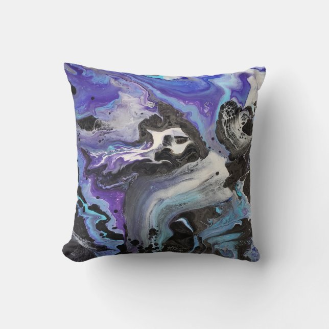 Almofada Abstrato Skeleton Design para Halloween ou a qualq (Frente)