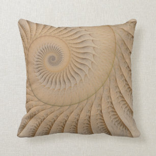 Almofada Abstrato Tan Spiral