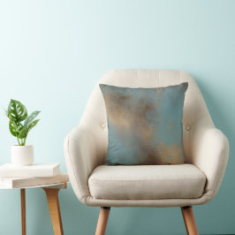 Almofada Abstrato Teal Art | TRAVESSEIRO DECORATIVO
