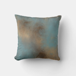 Almofada Abstrato Teal Art | TRAVESSEIRO DECORATIVO