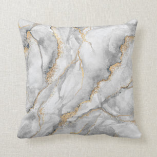 Almofada abstrato, textura criativa de mar branco