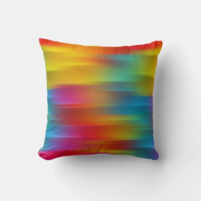 Almofada Abstrato Travesseiro decorativo multicolor (Frente)