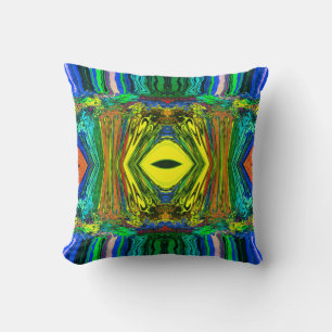 Almofada Abstrato Twirlers coloridos P & P Espelho Greenlea