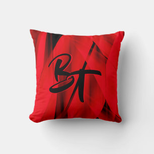 Almofada Abstrato Vermelho Elegante Dramático, Vermelho, M