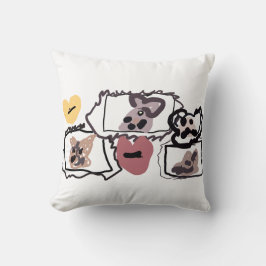 Almofada Abyssinian sand terrier Hearts 