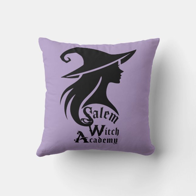 Almofada Academia de Bruxas de Salem Bruxas Wiccan Hallowee (Verso)
