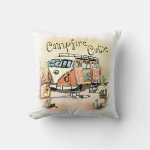 Almofada Acampamento Campfire Cutie Vintage