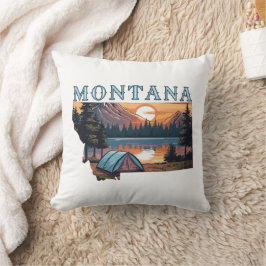 Almofada Acampamento de Tenda de Contorno de Montana