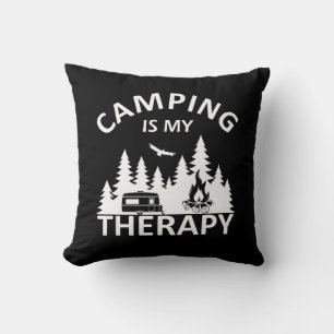 Almofada Acampamento é o meu slogan engraçado de acampament