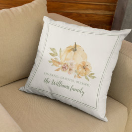 Almofada Ação de Graças Personalizada do outono de Abóbora