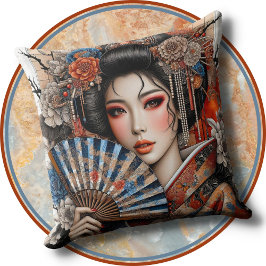 Almofada ACCENT PILLOW - Asian Woman in Traditional Attire