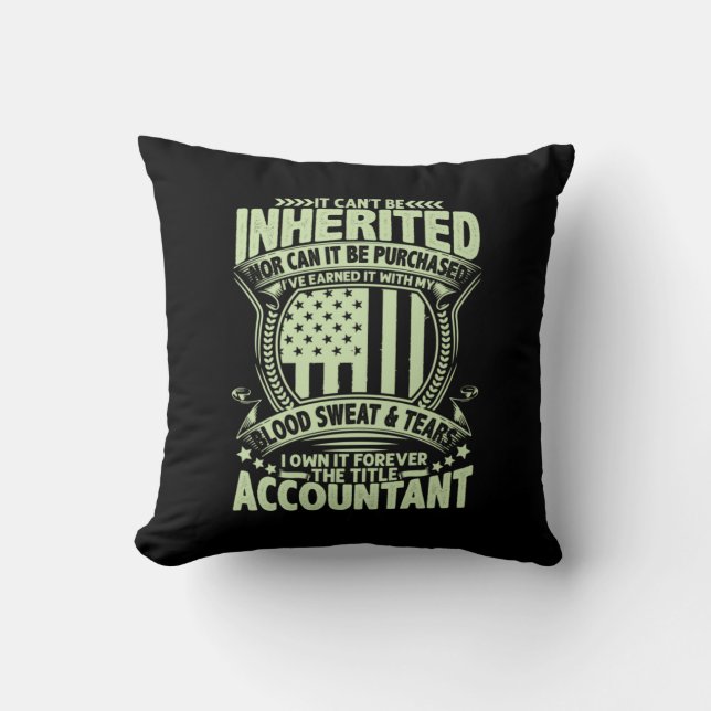 Almofada Accountant Gift | The Title  Accountant (Frente)