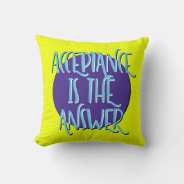 Almofada Aceitação É O Slogan Recuperação De Resposta