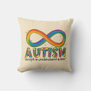 Almofada Aceitar o Amor Compreender - Consciência do Autism