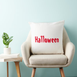 Almofada Acento de Casa Festivo Vermelho e Preto de Hallowe