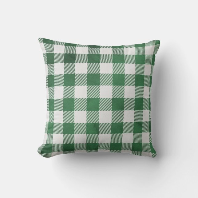 Almofada Acento de Xadrez Gingham (Frente)