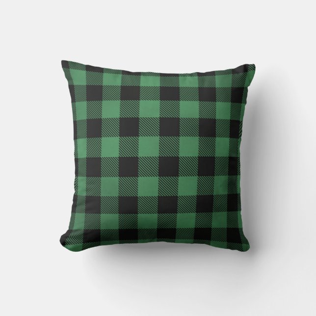 Almofada Acento Evergreen Buffalo Check (Frente)