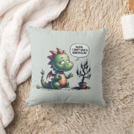 Almofada Acho que não tenho uma Garra Verde - Dragão Bonito