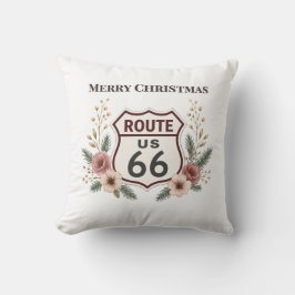 Almofada Aconchegante Acento Decorativo Floral de Natal da