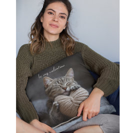 Almofada Aconchegante Hygge Tabby Gato de São Valentim Fio