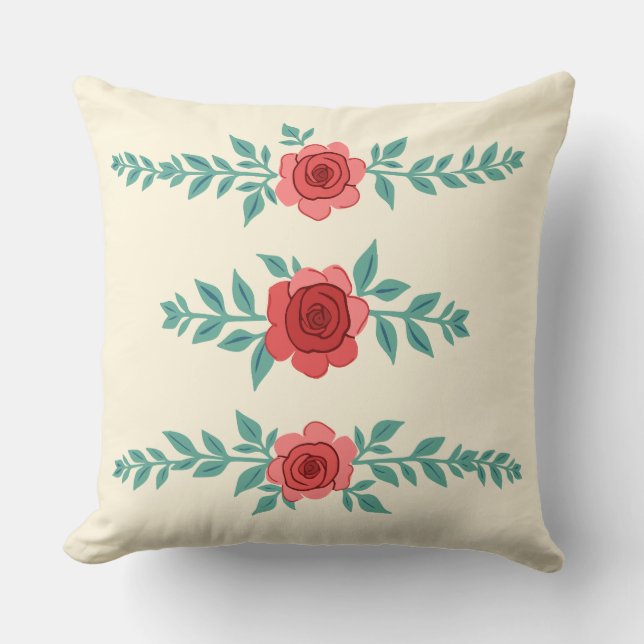 Almofada Acordo de Rosa de Borda (Frente)