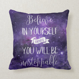 Almofada Acredite em o senhor mesmo citações