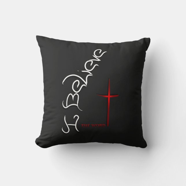 Almofada Acredite Na Palavra De Deus (Frente)