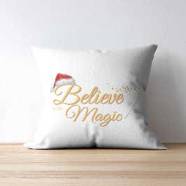 Almofada Acredite no Design de Feriado Mágico