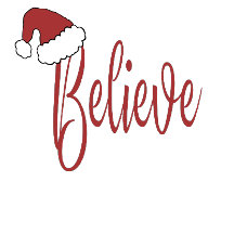 Acredite no Natal com o Papai Noel vermelho