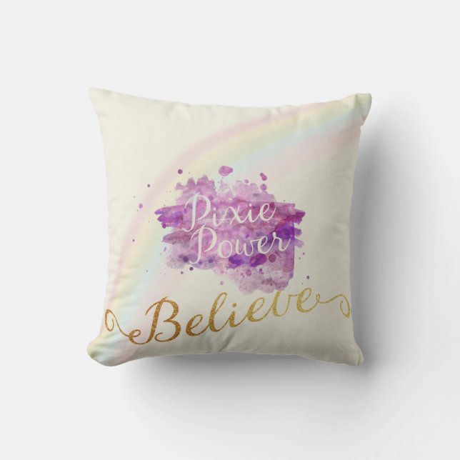 Almofada Acredite no poder do Travesseiro de Pixies (Frente)