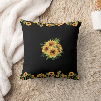 Almofada Acrilica de Girassol – Gráfico Floral