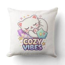 Adesivo de Gato Cozy Vibe | Gato Fofo Dormindo