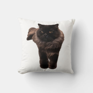 Almofada Adesivo de Gato Preto de Pelo Longo e Fofo - Meu G
