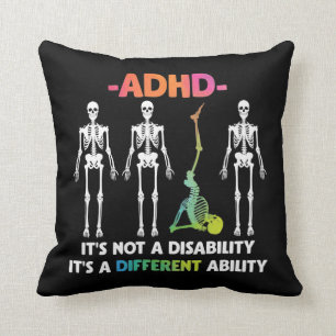 Almofada ADHD não incapacitante Diferente habilidade Esque
