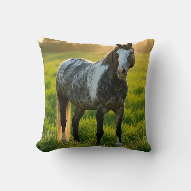 Almofada Adicionar Foto de Cavalo Personalizar (Frente)