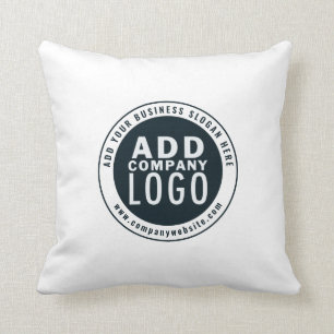 Almofada Adicionar logotipo de empresa Endereço de site de