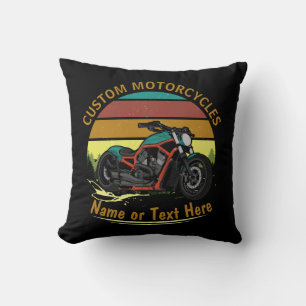 Almofada Adicionar Nome Alterar Texto Vintage Rainbow motoc