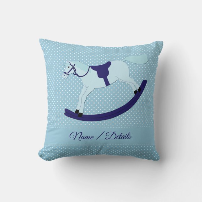 Almofada Adicionar Nome de Alteração de Texto Travesseiro A (Frente)