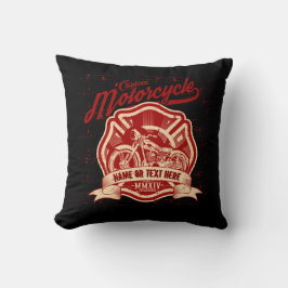 Almofada Adicionar Nome ou Texto Grunação de Motociclos Per
