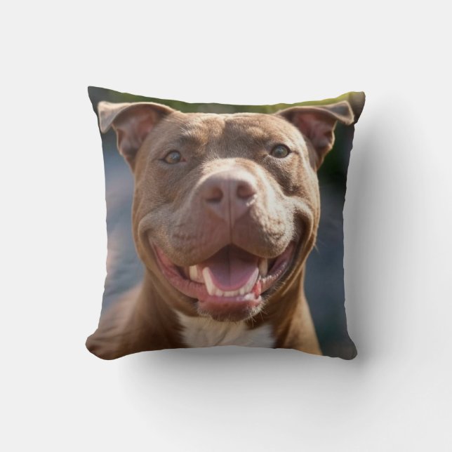 Almofada Adicionar Personalização de Foto Bull de Pit (Frente)