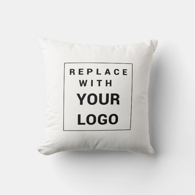 Almofada Adicionar sala de exibição da empresa de logotipos (Frente)