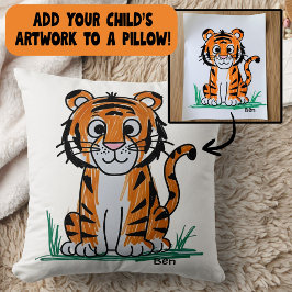 Almofada Adicione a Arte do Seu Filho à Decoração de Casa 