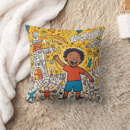Almofada Adicione a Arte Personalizada do Seu Filho