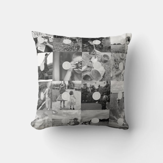 Almofada Adicione o seu próprio Cushion de Colagem Personal (Frente)