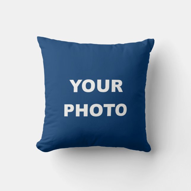 Almofada Adicione seu logotipo de foto de imagem (Frente)