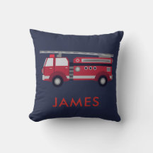 Adicione seu nome Red Fire caminhão Personalizado