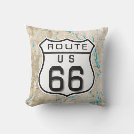 Almofada adicione seu travesseiro da rota 66 das fotos